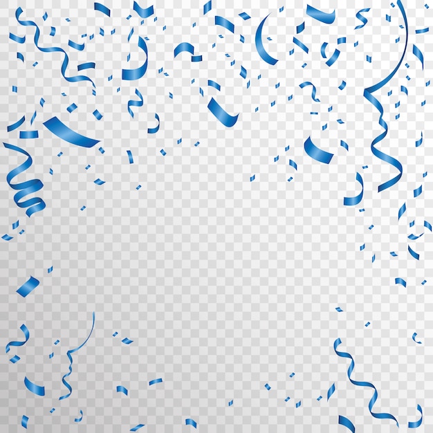 Vector blue confetti