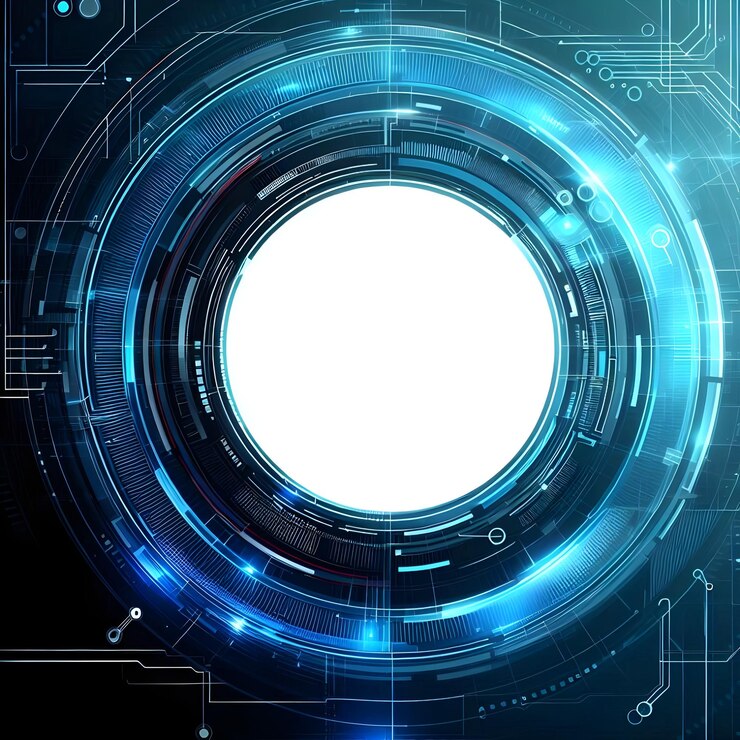 Blue copy space digital background