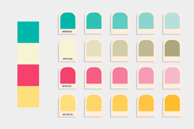 yellow and pink  Color Palette Ideas