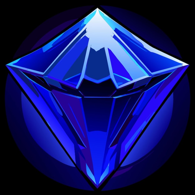 blue crystal icon