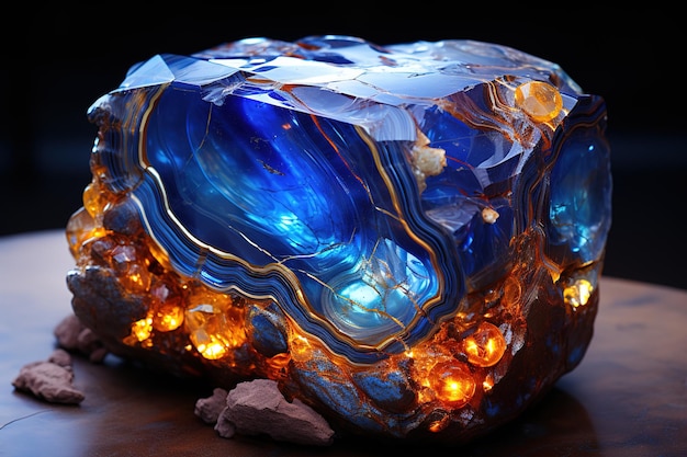 Вектор Голубые кристаллические волшебные шары электрическая энергия вспышка сфера 3d-рендер