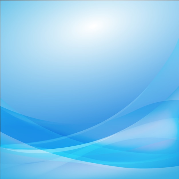 Blue curve abstract background vector