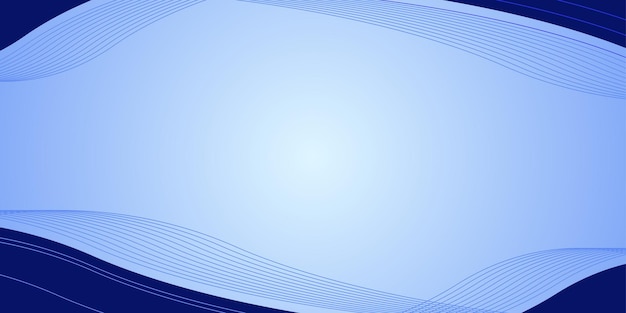 Blue Curve Background Template