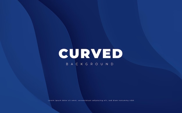 Blue curved website background