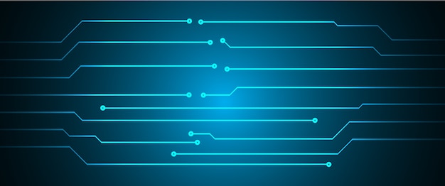 Концепция концепции технологии Blue cyber