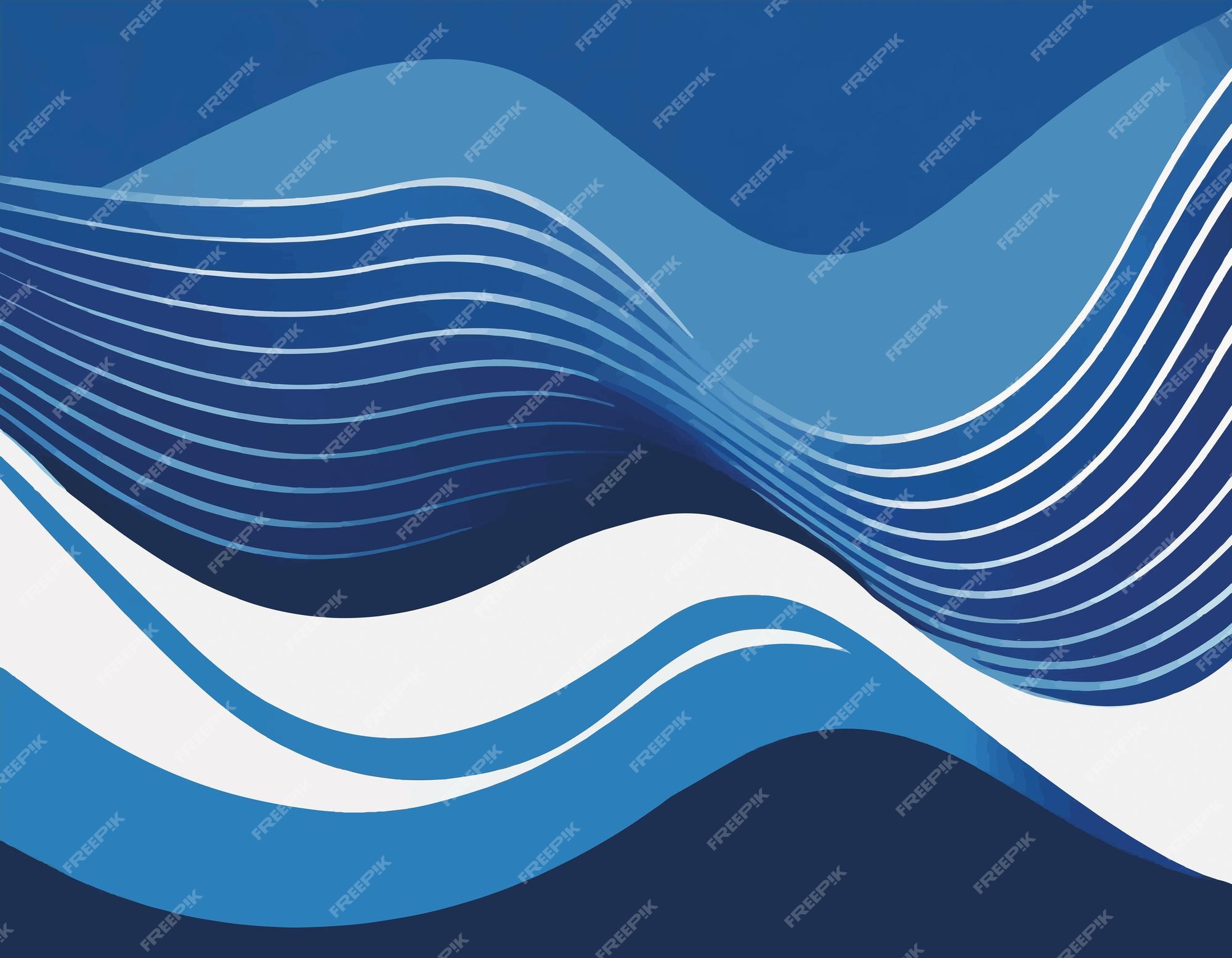 Premium Vector | Blue and dark wave abstract backgrounds for wallpaper