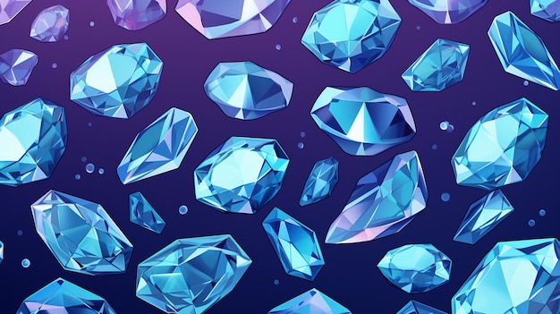 Vector the blue diamond is the name of the brand