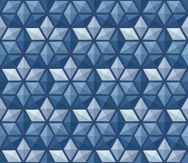 Blue Diamond Seamless Decoration Pattern