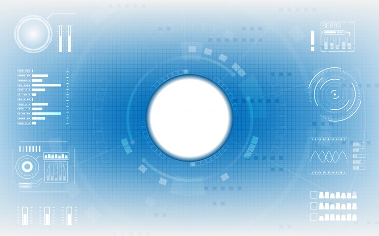 Vector blue digital communication background