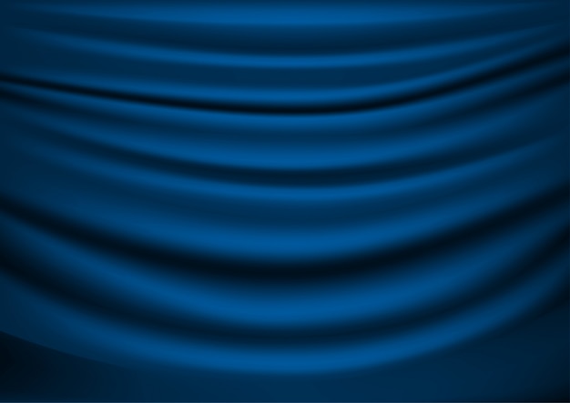 Vector blue drapery. abstract  background