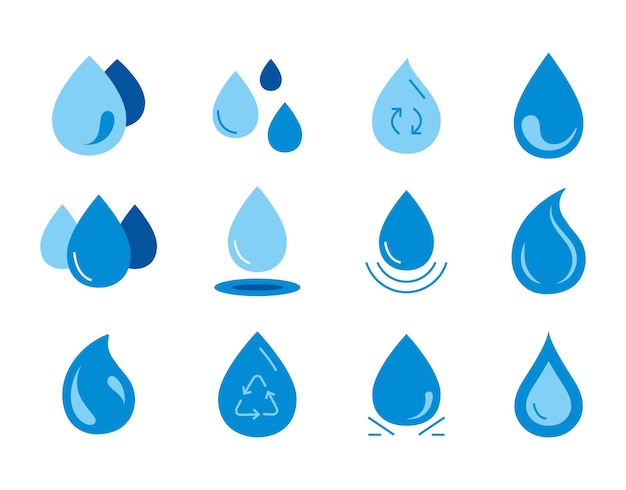 blue drops set
