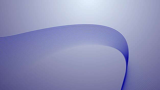 Blue dynamic curve line abstract background vector image
