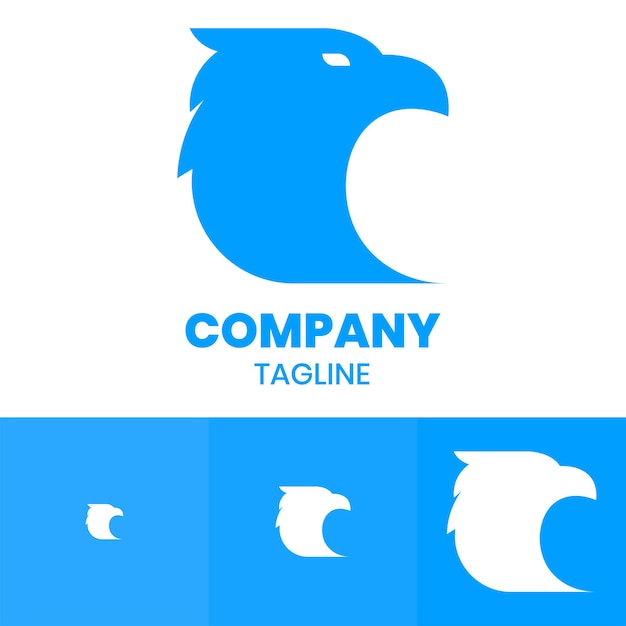 blue eagle logo design