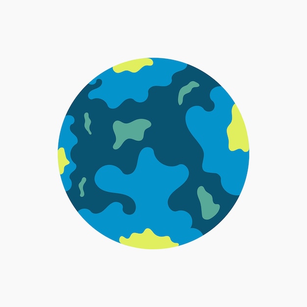 Blue earth illustration