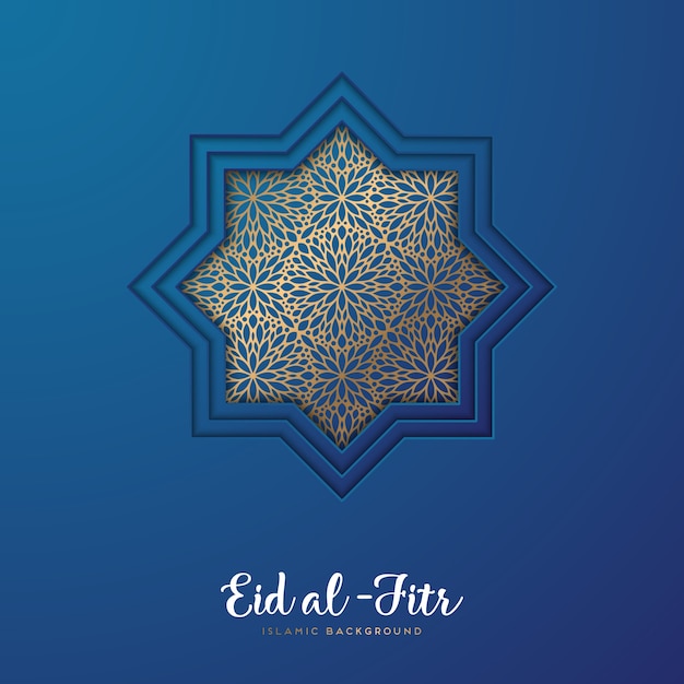 Blue eid al fitr design