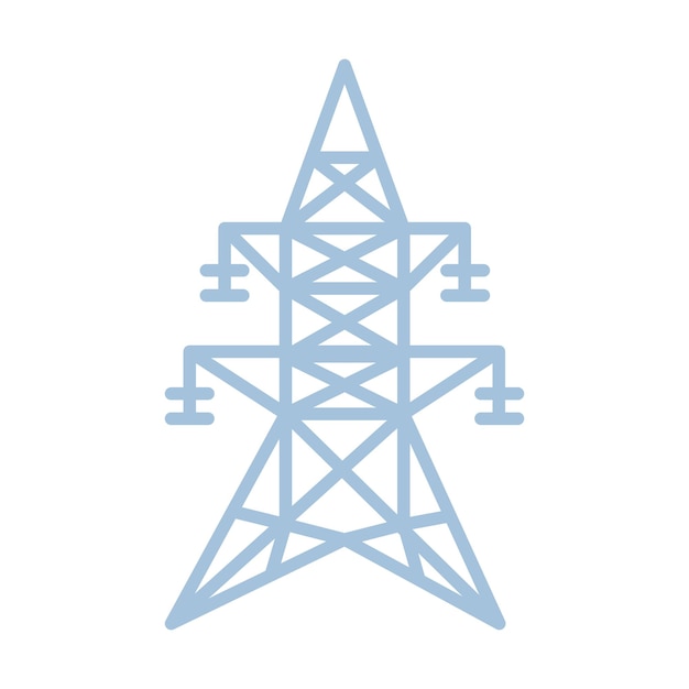 Blue Electric Tower Icon