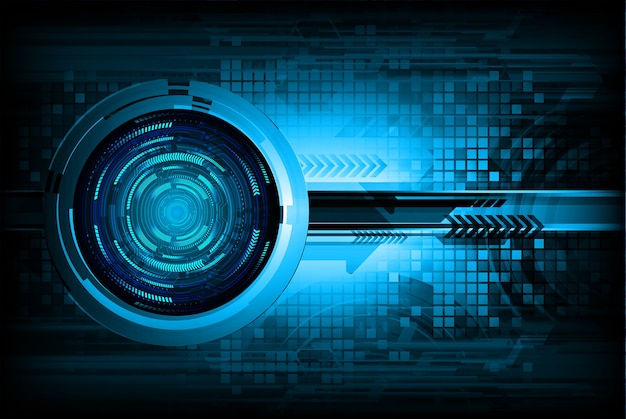 Концепция концепции технологии будущего Blue Eye
