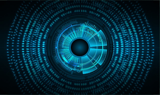 Концепция концепции технологии будущего Blue Eye