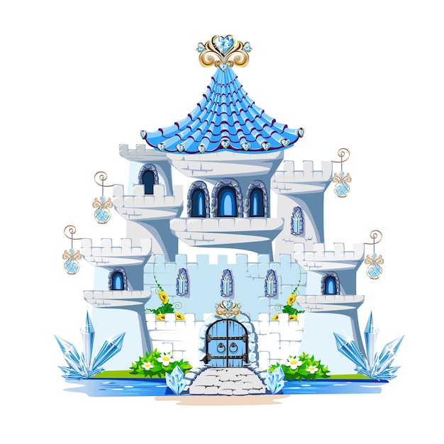 Blue fairy castle