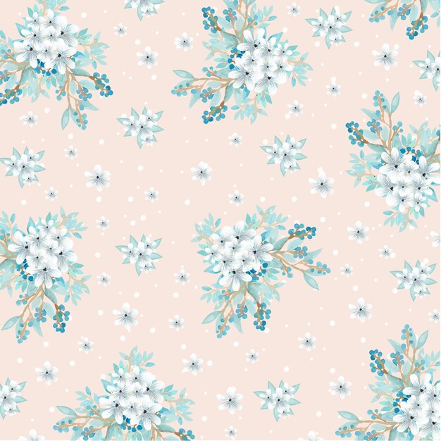 Blue Floral Pattern