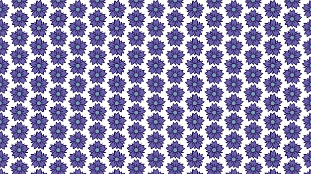 Vector blue flower pattern