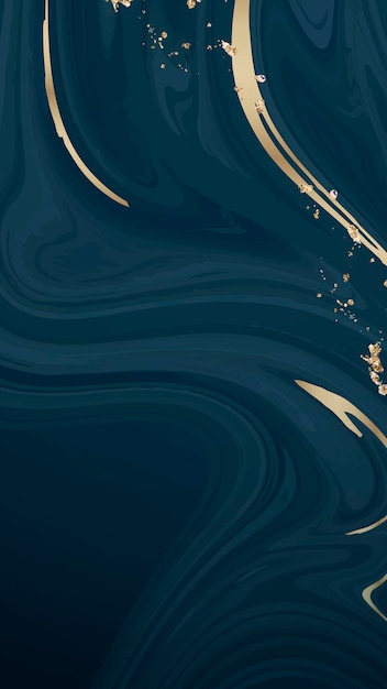 Vector blue fluid patterned mobile phone wallpaper