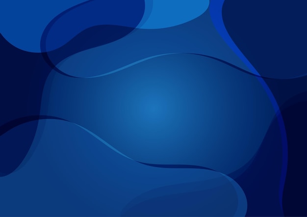 Vettore onda fluida blu composizioni geometriche a due tonalità con forma del flusso 3d gradiente design moderno dello sfondo innovativo per la pagina di destinazione della copertina