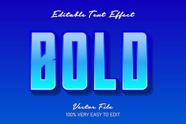 blue fresh modern text effect