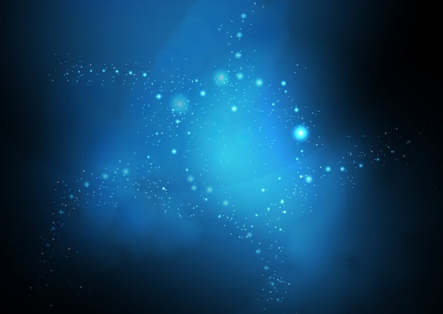 Blue Galaxy Background Template