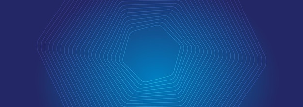 Blue geometric abstract hexagonal background
