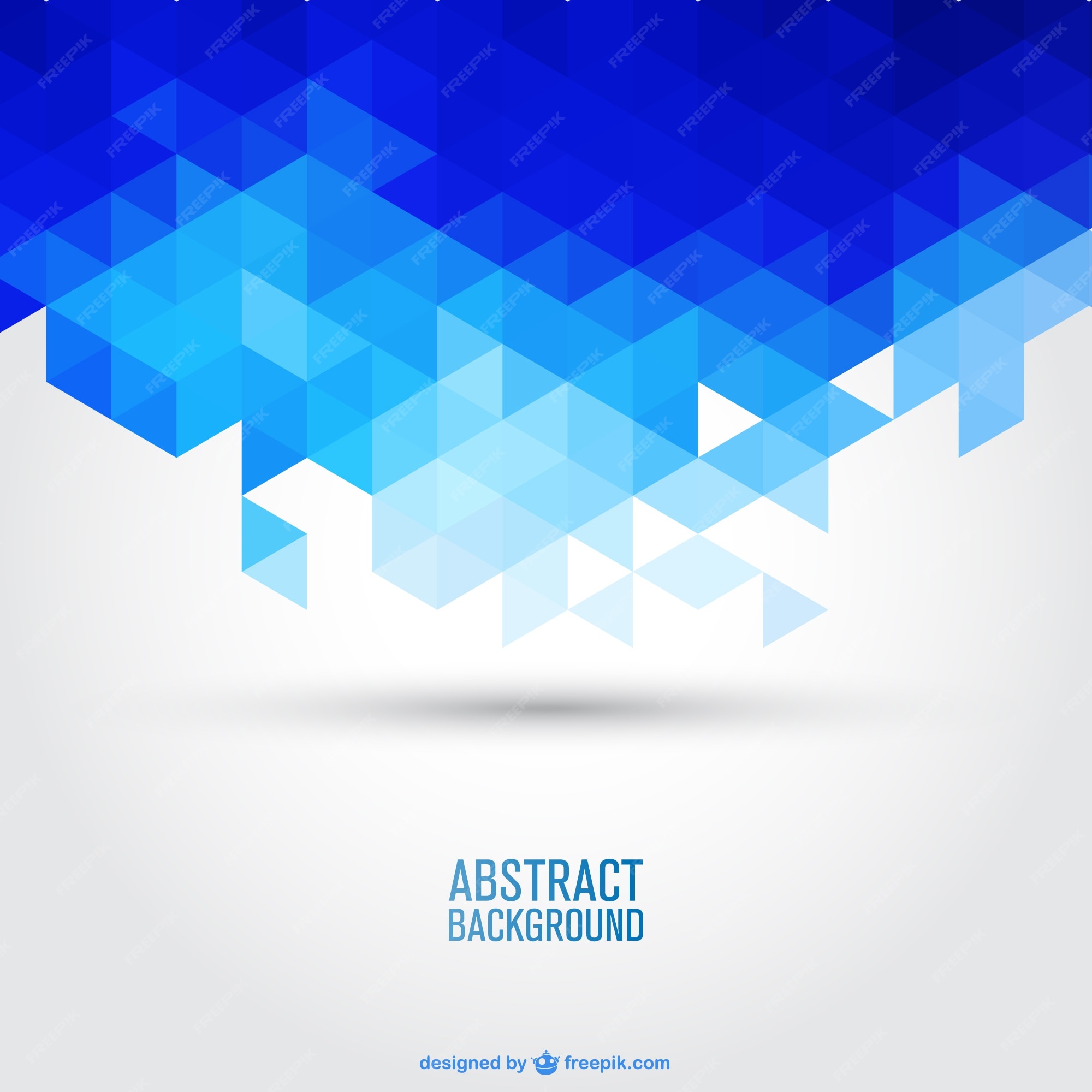 Premium Vector | Blue geometric background