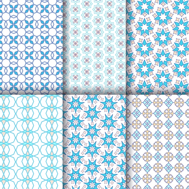 Blue geometric pattern