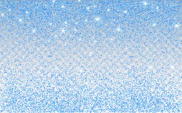 Vector blue glitter sparkle on a transparent background