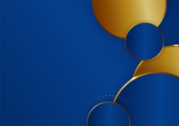 Blue gold abstract background modern minimalist for presentation design suit for business corporate institution party festive seminar and talks