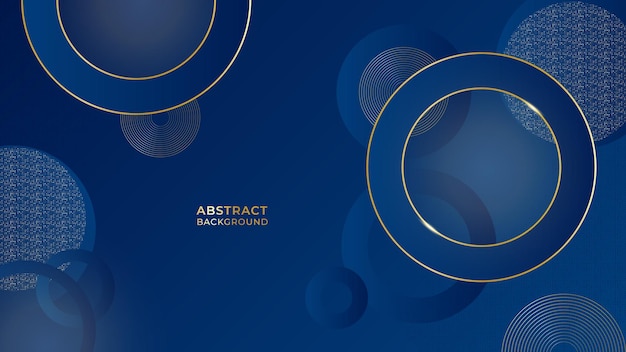 Blue and Gold Abstract Background
