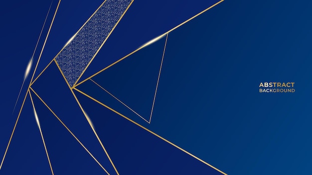 Blue and Gold Abstract Background