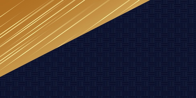 blue and gold corner background