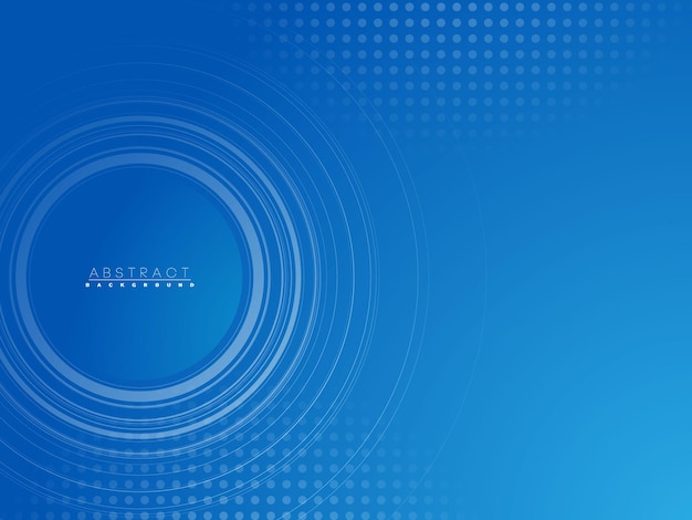 blue gradient background with circle and line effect