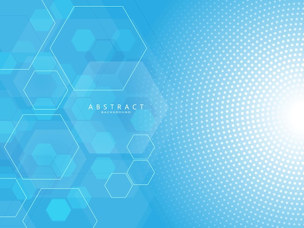 blue gradient background with transparent polygons and lines