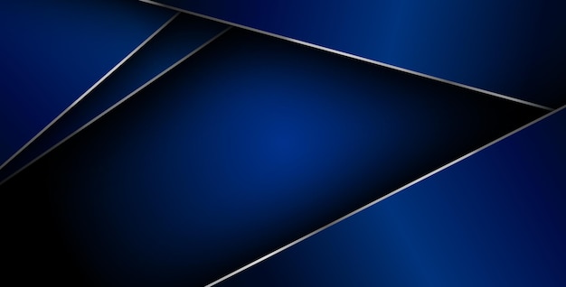 blue gradient color with silver list geometric triangle vector background overlap layer on black space for text and square background design eps10 vector