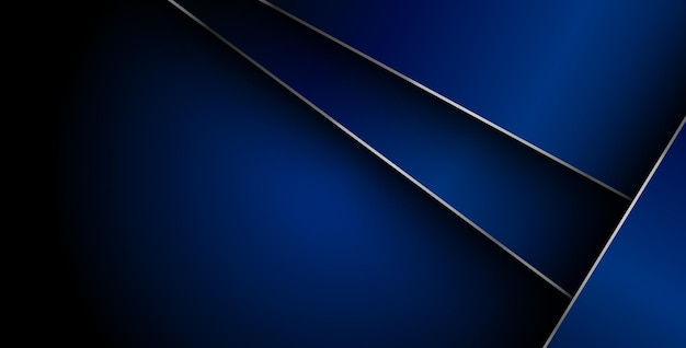 blue gradient color with silver list geometric triangle vector background overlap layer on black space for text and square background design eps10 vector