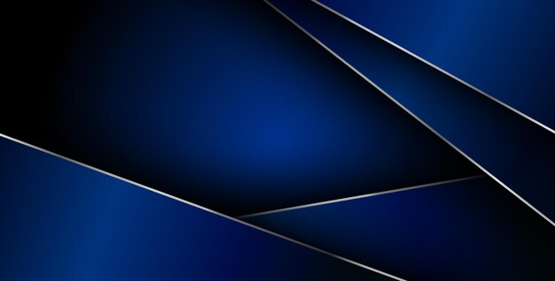 blue gradient color with silver list geometric triangle vector background overlap layer on black space for text and square background design eps10 vector