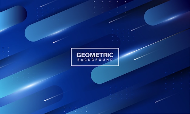 Blue gradient geometric shape background