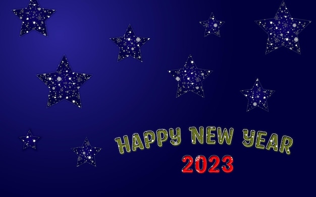 Blue gradient happy new year pattern template