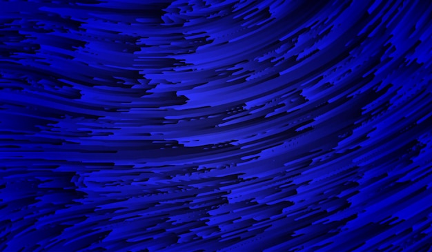 Vector blue gradient irregular lines form an abstract textured background