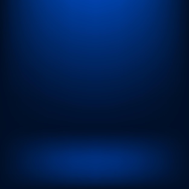 Vector blue gradient studio background for studio backdrop