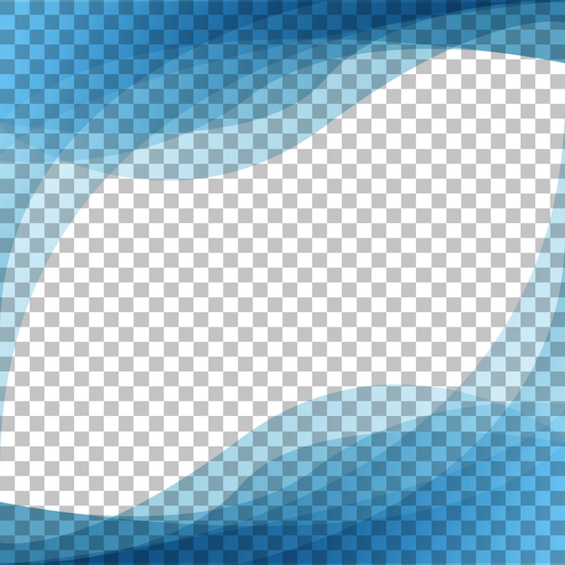 Vector blue gradient wave background