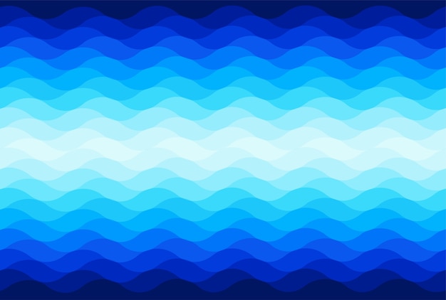 Blue gradients wave abstract vector background