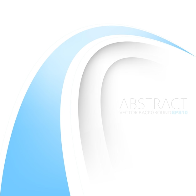 Blue graphic vector curve line overlap background for text and message design