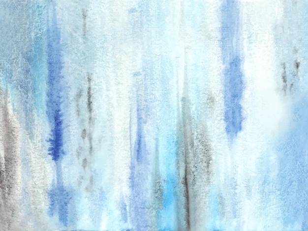 Blue and Gray Grunge Watercolor Strokes Background